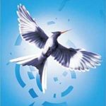 Book cover of Mockingjay by Suzanne Collins. A white bird is in flight on a blue background.